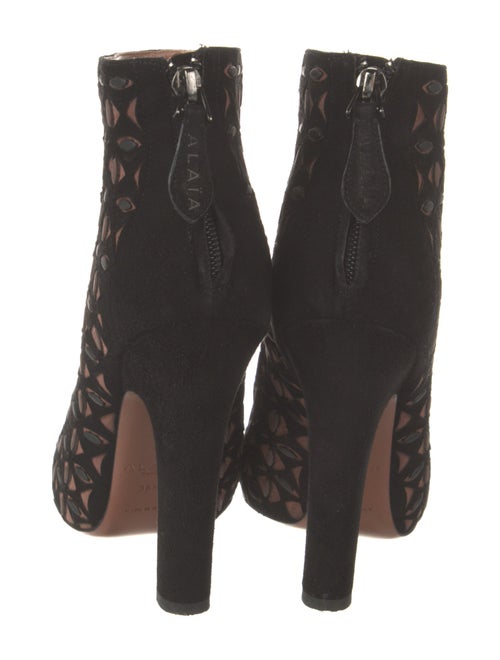Alaïa Suede Printed Boots