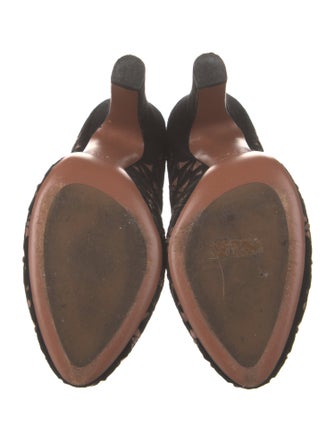 Alaïa Suede Printed Boots