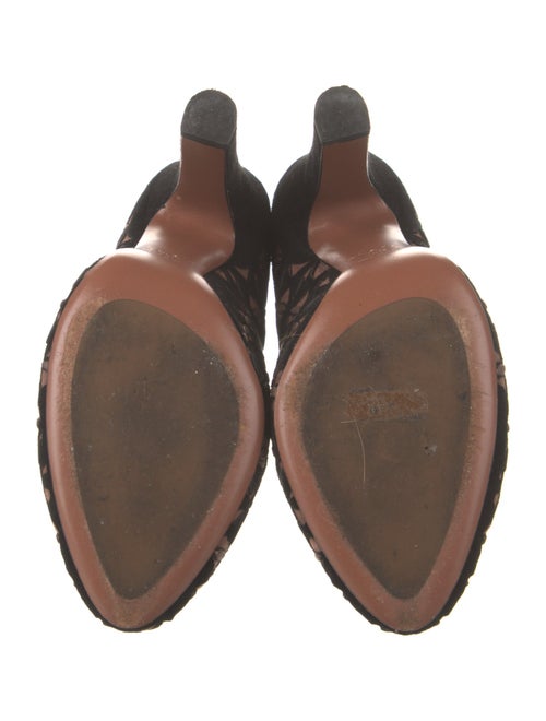 Alaïa Suede Printed Boots