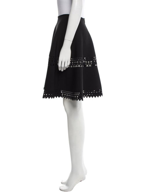 Alaïa Lace Trim Embellishment Knee-Length Skirt