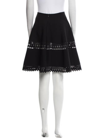 Alaïa Lace Trim Embellishment Knee-Length Skirt