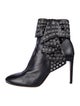 Alaïa Leather Eyelet Trim Boots