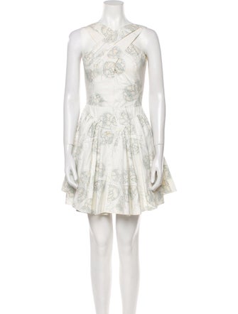 Alaïa Paisley Print Mini Dress