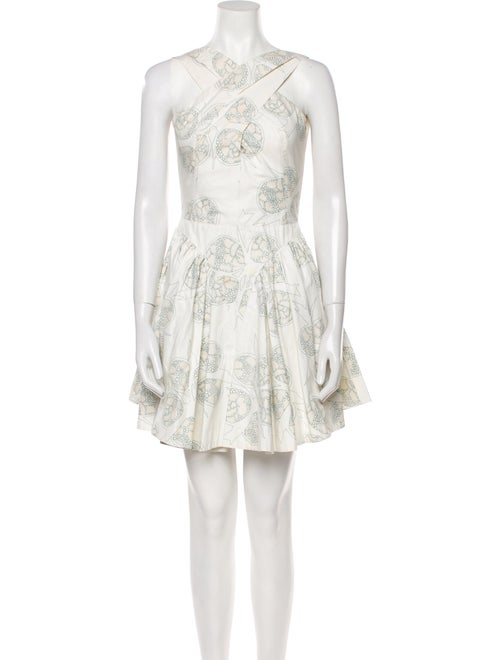 Alaïa Paisley Print Mini Dress