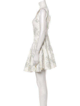 Alaïa Paisley Print Mini Dress