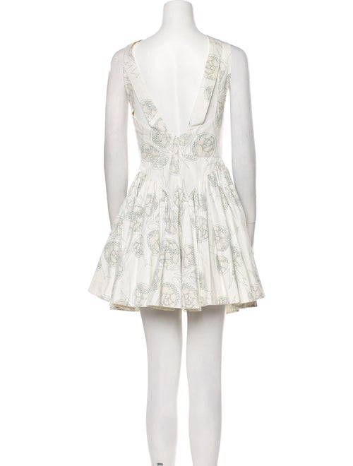 Alaïa Paisley Print Mini Dress