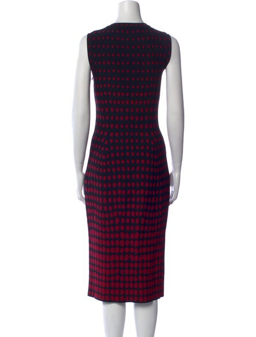 Alaïa Polka Dot Print Midi Length Dress
