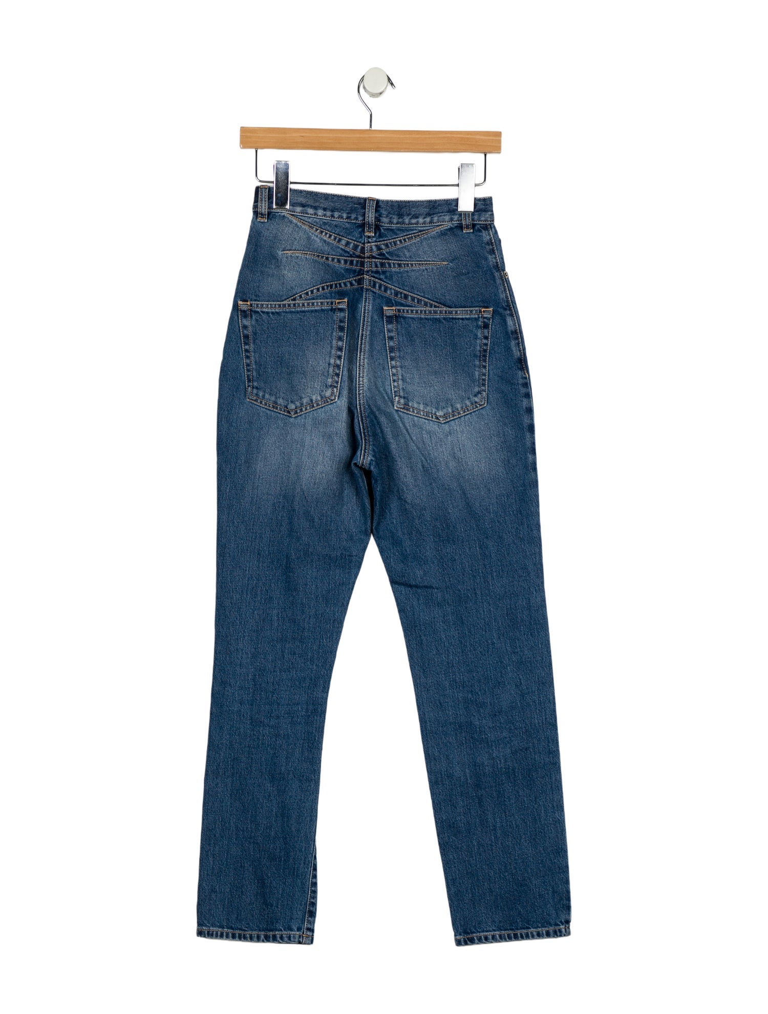 Alaïa High-Rise Straight Leg Jeans