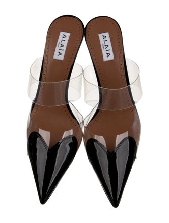 Alaïa Le Coeur Leather Mules