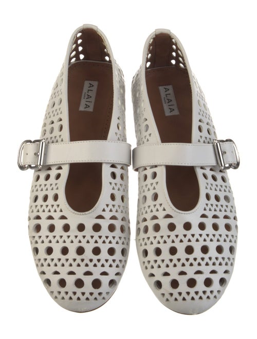 Alaïa Vienne Leather Mary Jane Flats