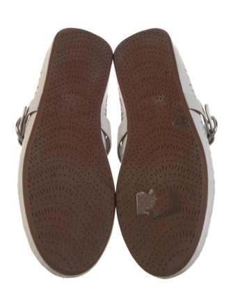 Alaïa Vienne Leather Mary Jane Flats