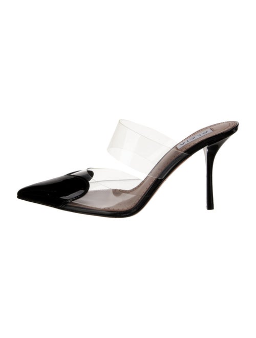 Alaïa Le Coeur Patent Leather Mules