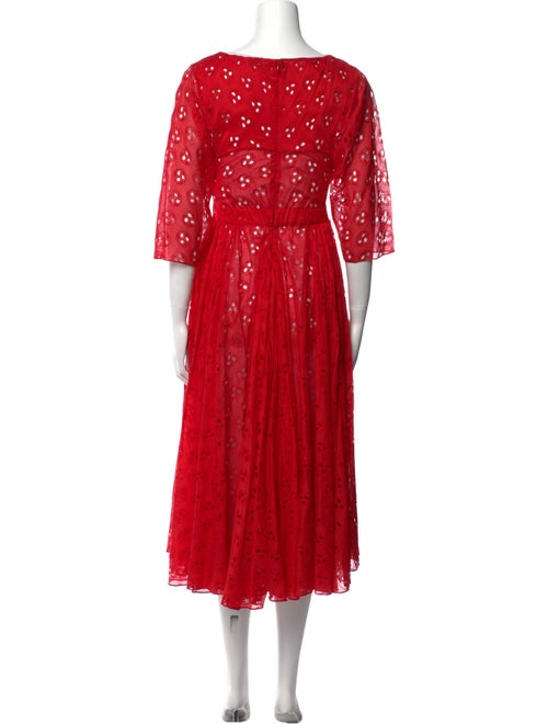 Alaïa Lace Pattern Midi Length Dress