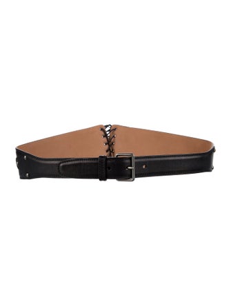 Alaïa Wide Leather Waist Belt