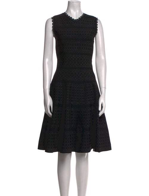 Alaïa Crew Neck Knee-Length Dress
