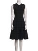 Alaïa Crew Neck Knee-Length Dress