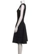 Alaïa Crew Neck Knee-Length Dress