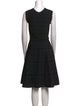 Alaïa Crew Neck Knee-Length Dress