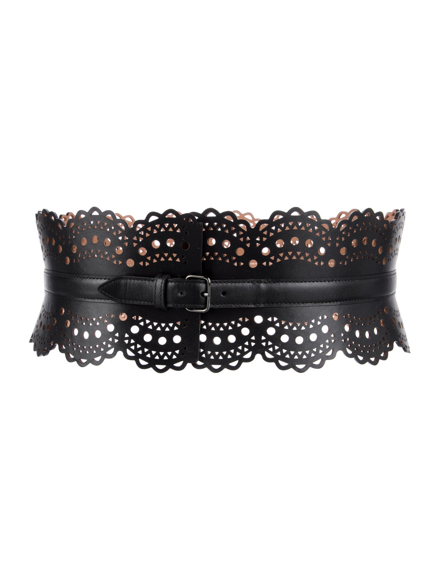 Alaïa Wide Leather Waist Belt