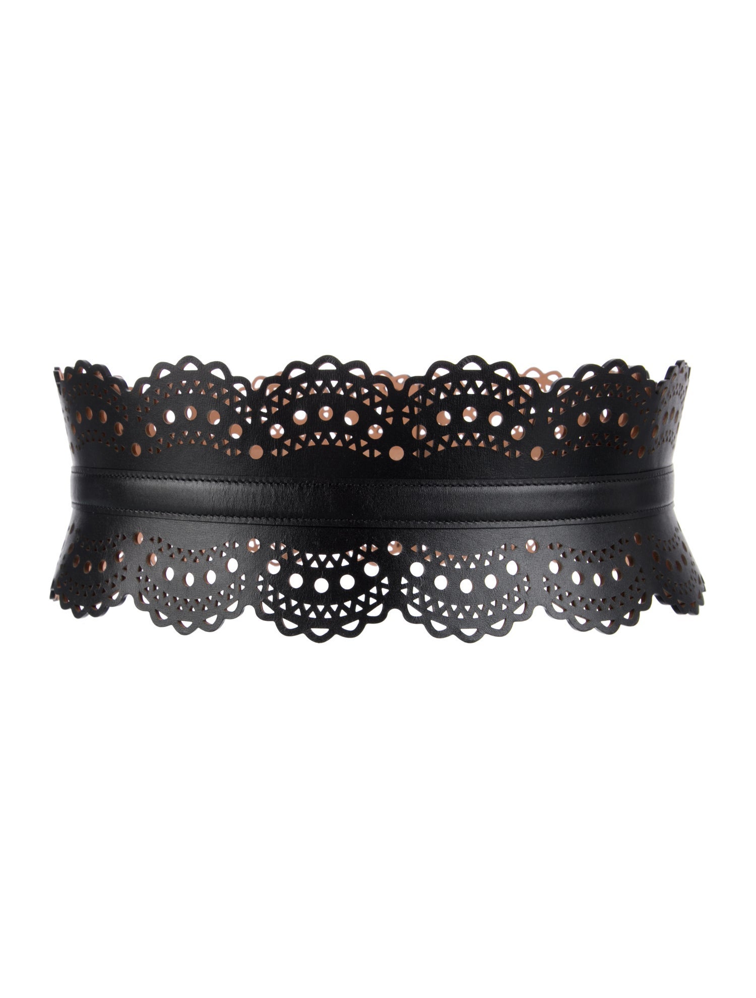 Alaïa Wide Leather Waist Belt