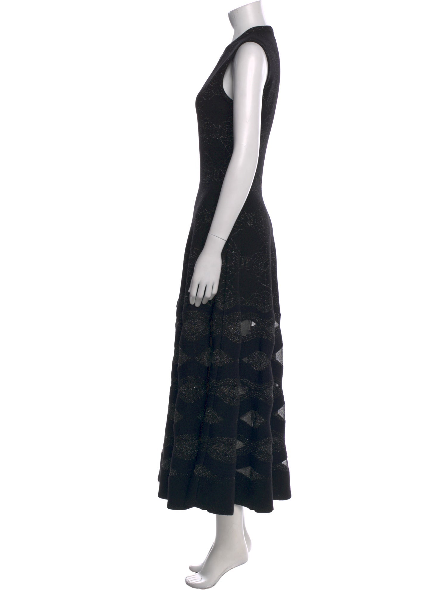 Alaïa Lace Pattern Long Dress w/ Tags
