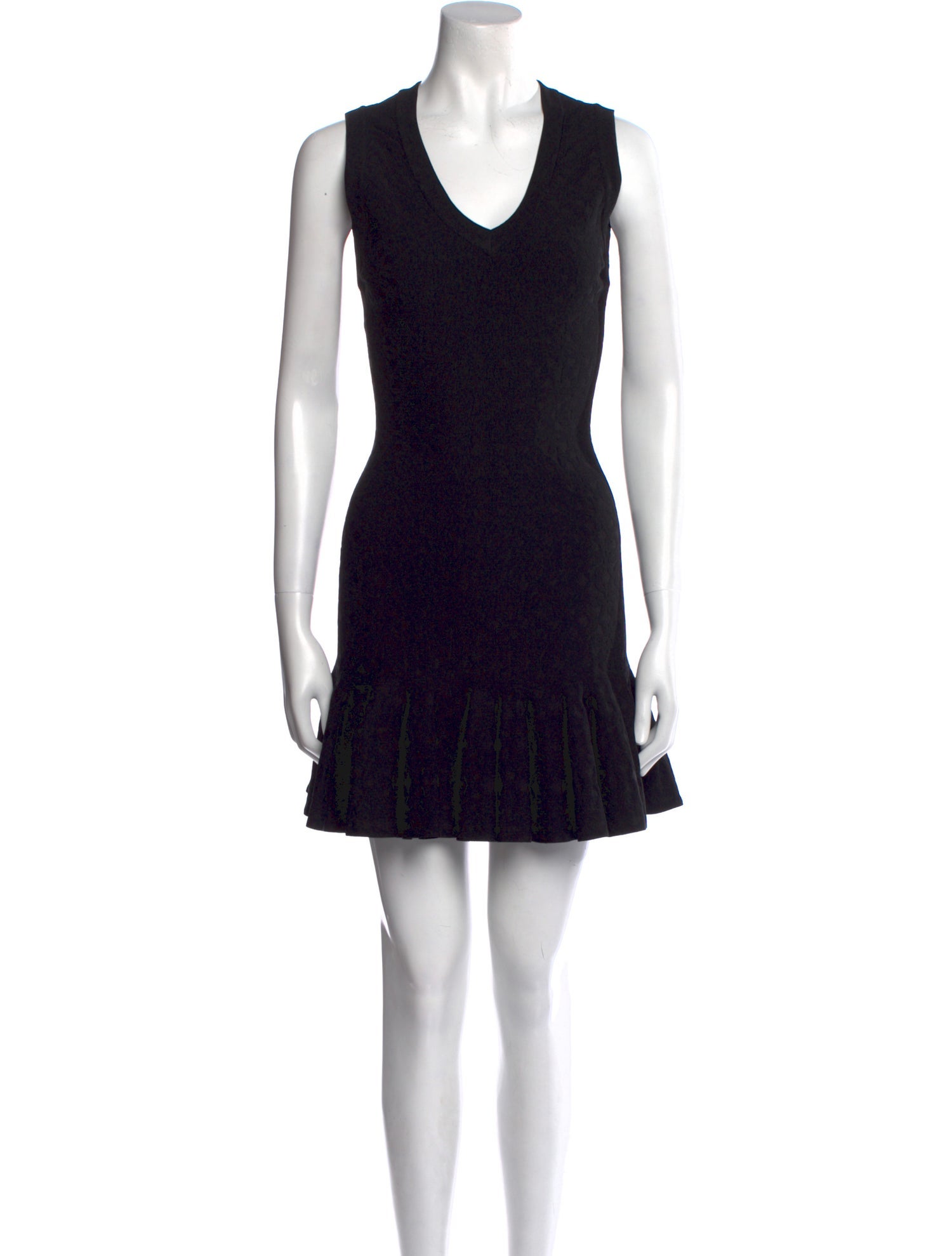 Alaïa V-Neck Mini Dress