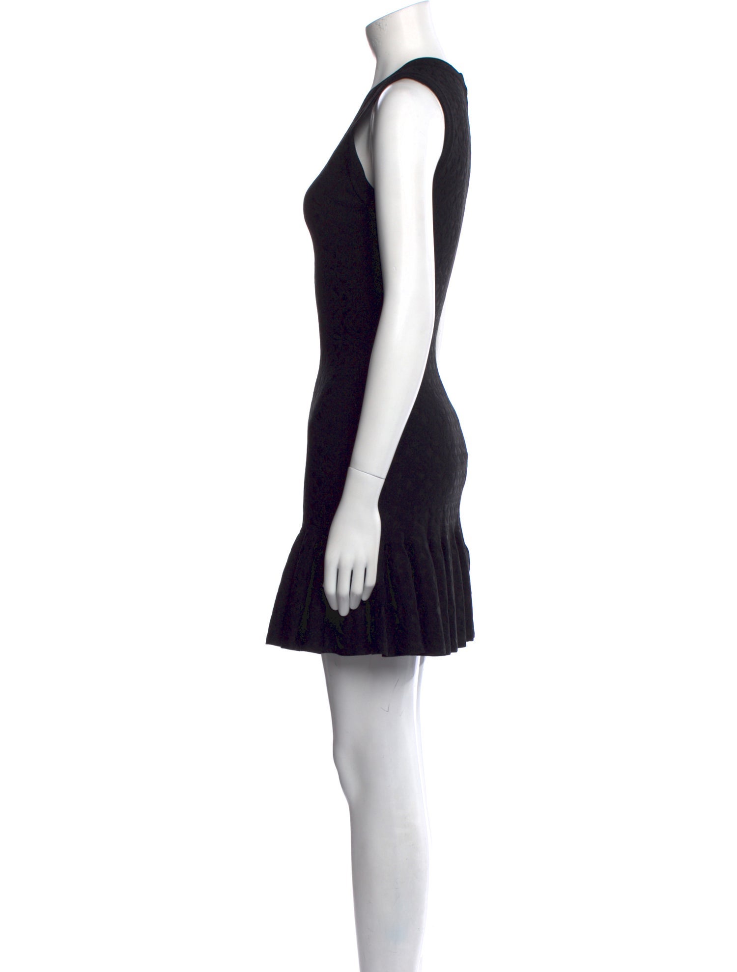 Alaïa V-Neck Mini Dress