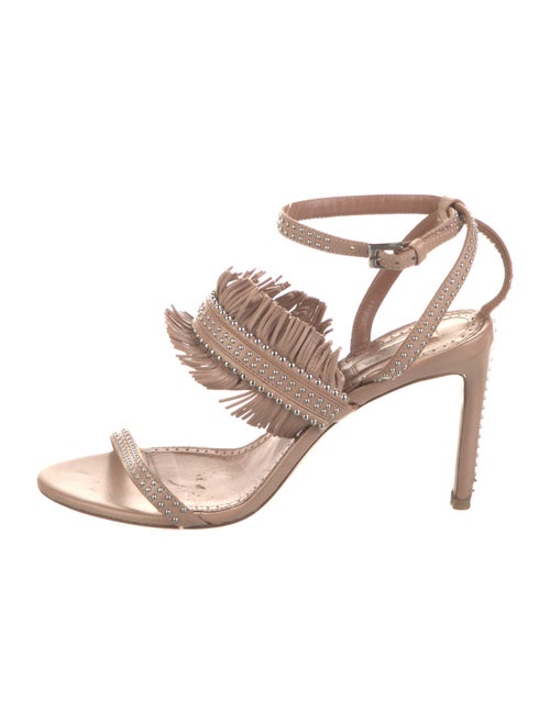 Alaïa Leather Studded Accents Sandals