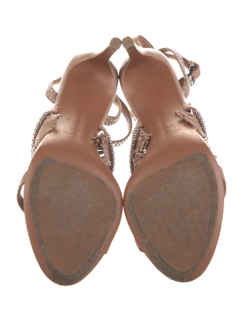 Alaïa Leather Studded Accents Sandals