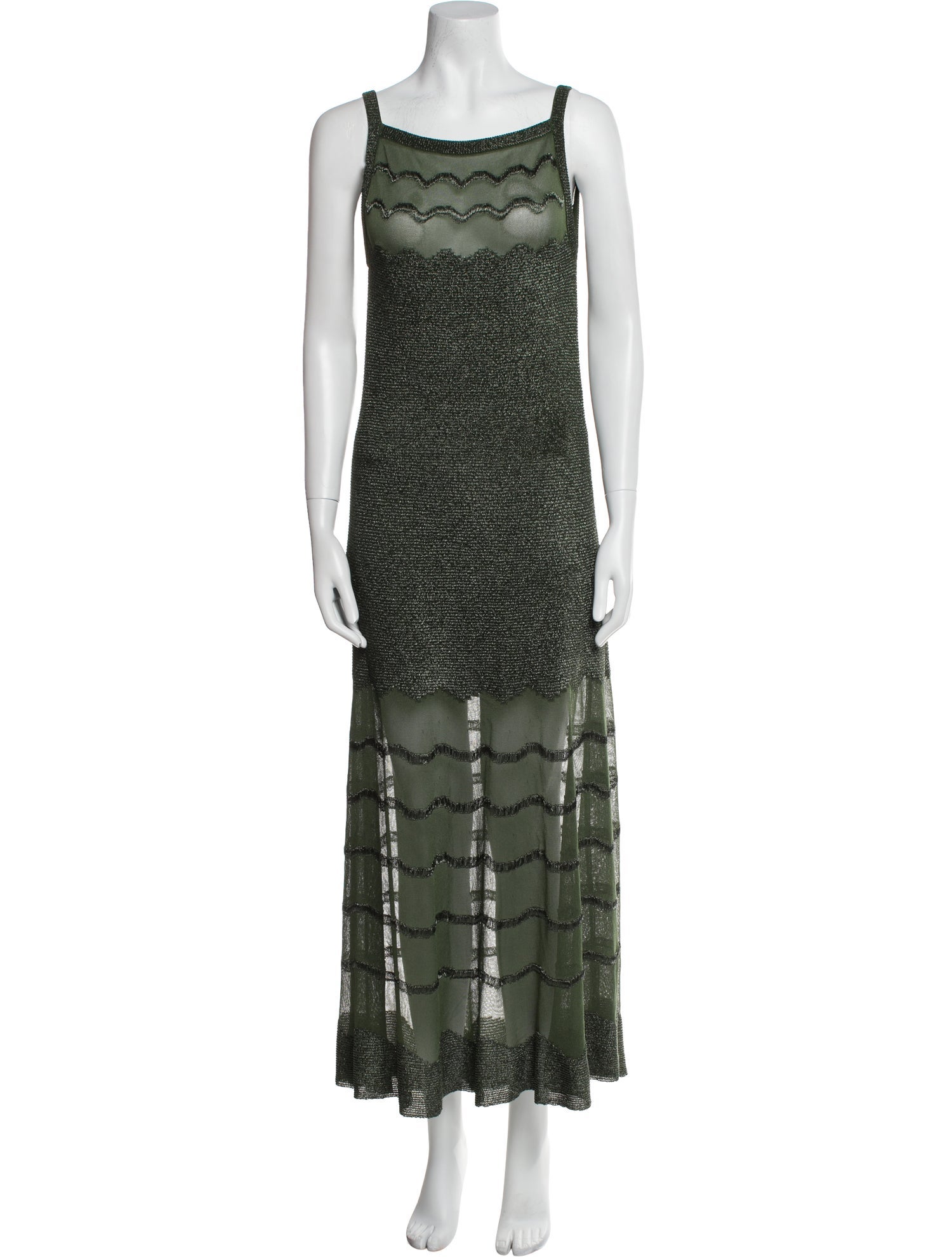Alaïa Printed Long Dress