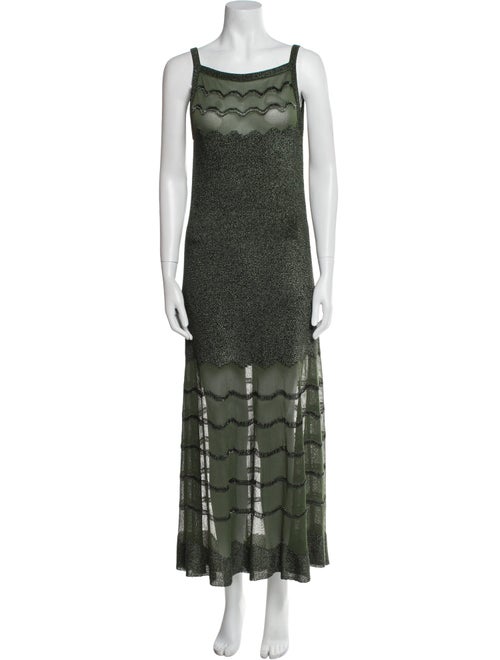 Alaïa Printed Long Dress