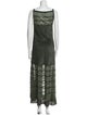 Alaïa Printed Long Dress