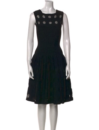 Alaïa Printed Knee-Length Dress