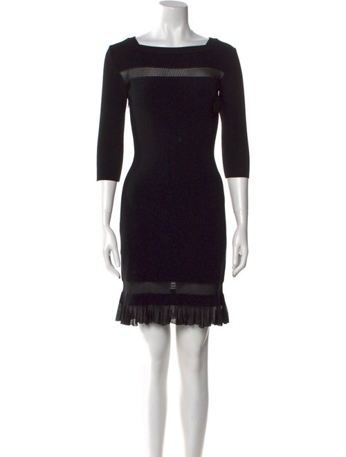 Alaïa Bateau Neckline Mini Dress
