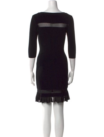 Alaïa Bateau Neckline Mini Dress