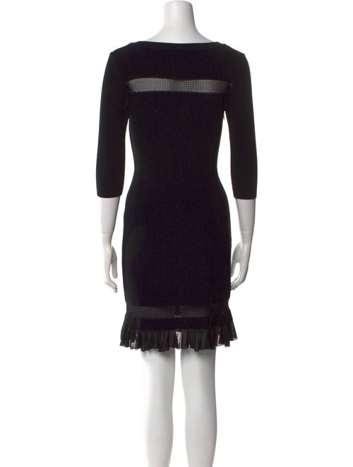 Alaïa Bateau Neckline Mini Dress