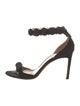 Alaïa Suede Studded Accents Sandals