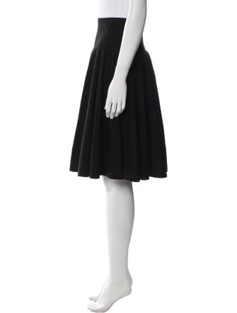 Alaïa Virgin Wool Knee-Length Skirt