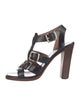 Alaïa Leather T-Strap Sandals