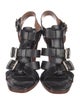Alaïa Leather T-Strap Sandals