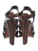 Alaïa Leather T-Strap Sandals