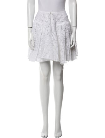 Alaïa Embroidered Accent Mini Skirt