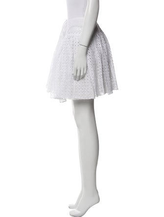 Alaïa Embroidered Accent Mini Skirt