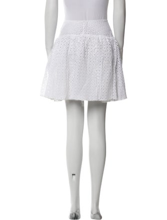 Alaïa Embroidered Accent Mini Skirt