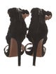 Alaïa Spike Accents Suede T-Strap Sandals