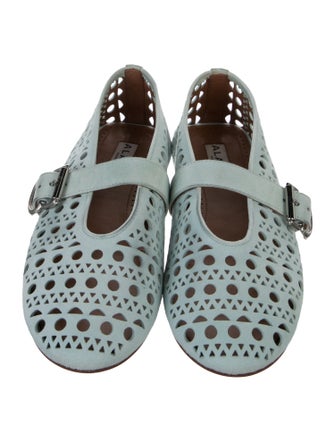 Alaïa Vienne Suede Mary Jane Flats