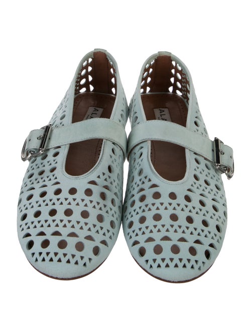 Alaïa Vienne Suede Mary Jane Flats