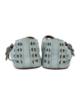 Alaïa Vienne Suede Mary Jane Flats