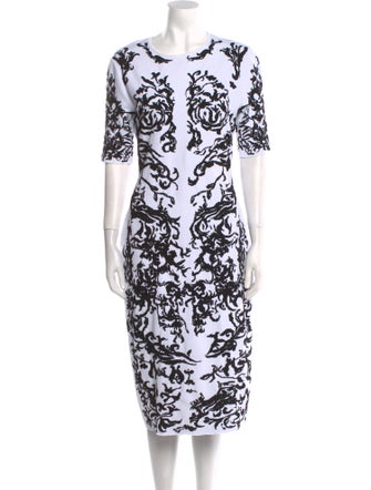 Alaïa Printed Midi Length Dress