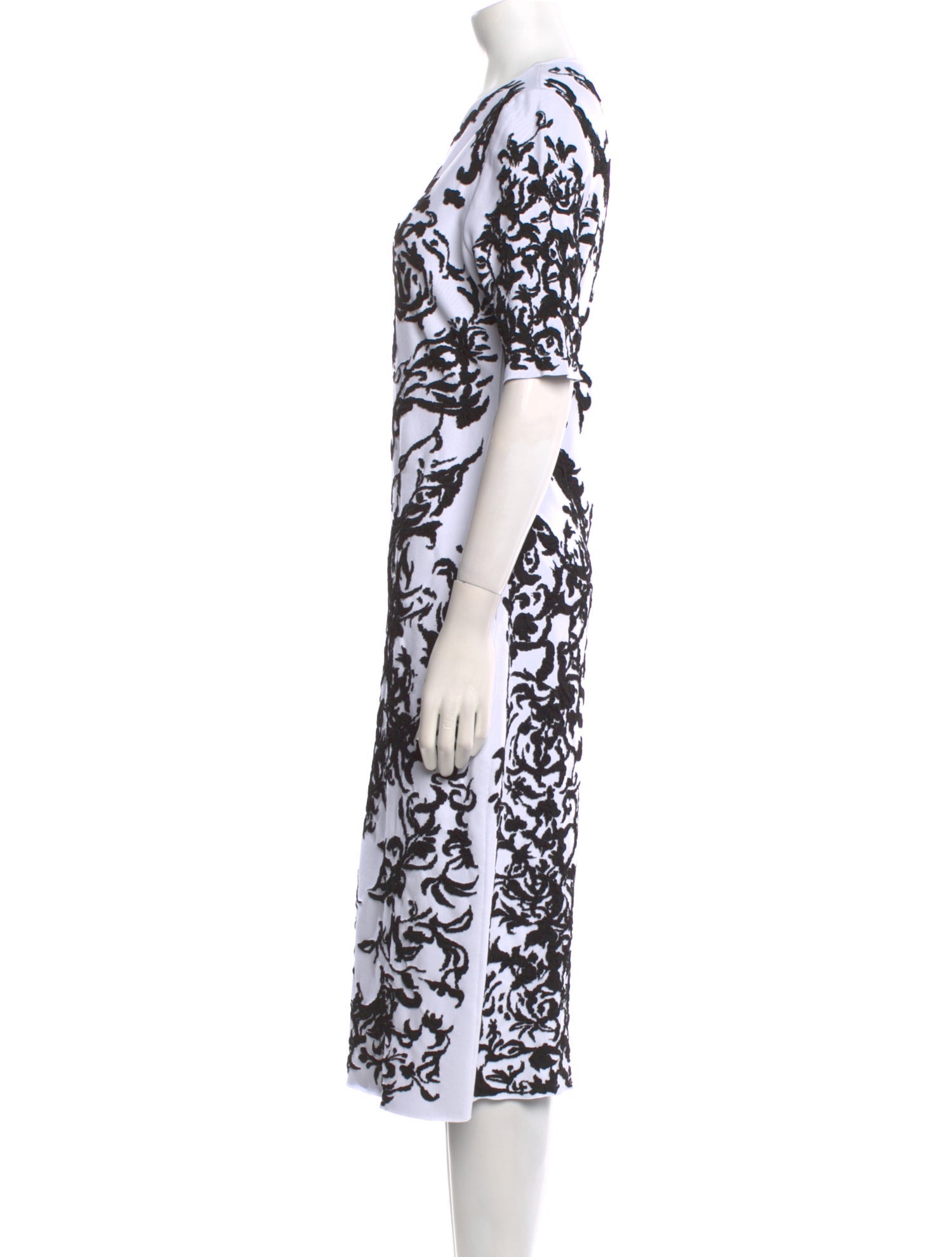 Alaïa Printed Midi Length Dress